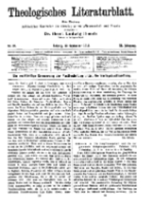 Theologisches Literaturblatt, 12. September 1919, Nr 19.