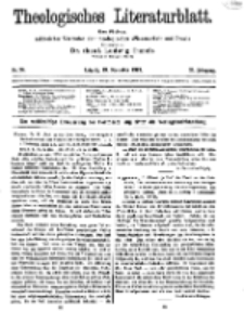 Theologisches Literaturblatt, 19. Dezember 1919, Nr 26.