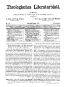 Theologisches Literaturblatt, 4. Januar 1924, Nr 1/2.