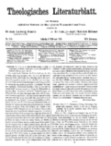 Theologisches Literaturblatt, 1. Februar 1924, Nr 3/4.
