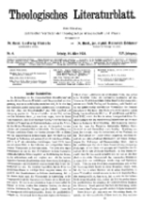 Theologisches Literaturblatt, 14. März 1924, Nr 6.