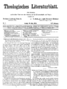 Theologisches Literaturblatt, 28. März 1924, Nr 7.