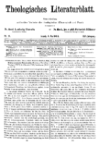 Theologisches Literaturblatt, 9. Mai 1924, Nr 10.
