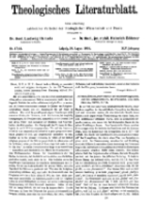 Theologisches Literaturblatt, 29. August 1924, Nr 17/18.