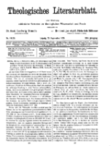 Theologisches Literaturblatt, 26. September 1924, Nr 19/20.
