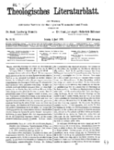 Theologisches Literaturblatt, 5. Juni 1925, Nr 11/12.