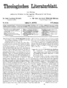 Theologisches Literaturblatt, 24. Juli 1925, Nr 15/16.