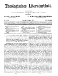 Theologisches Literaturblatt, 21. August 1925, Nr 17/18.
