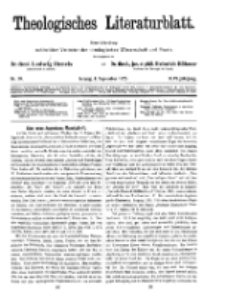 Theologisches Literaturblatt, 4. September 1925, Nr 19.