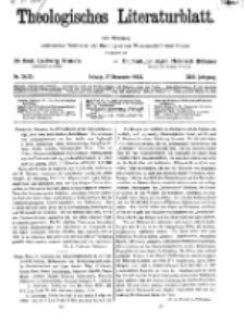 Theologisches Literaturblatt, 27. November 1925, Nr 24/25.