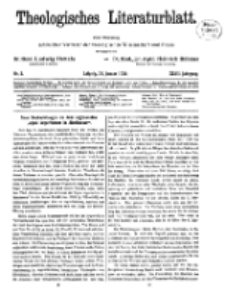 Theologisches Literaturblatt, 29. Januar 1926, Nr 3.