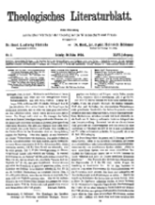 Theologisches Literaturblatt, 26. März 1926, Nr 7.