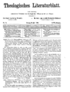 Theologisches Literaturblatt, 16. Juli 1926, Nr 15.