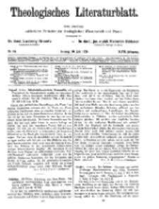 Theologisches Literaturblatt, 30. Juli 1926, Nr 16.