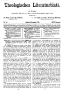 Theologisches Literaturblatt, 27. August 1926, Nr 18.