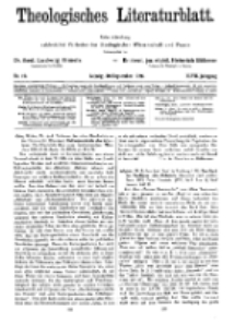 Theologisches Literaturblatt, 10. September 1926, Nr 19.