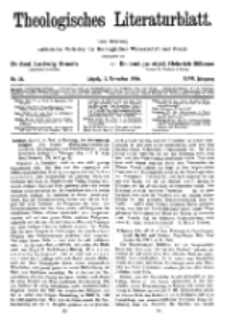 Theologisches Literaturblatt, 5. November 1926, Nr 23.