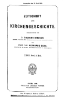 Zeitschrift für Kirchengeschichte, 1906, Bd. 27, H. 2.