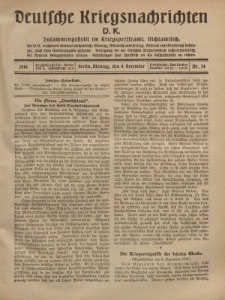 Deutsche Kriegsnachrichten (D.K.), Montag, 4. Dezember 1916, Nr 14.