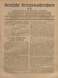 Deutsche Kriegsnachrichten (D.K.), Mittwoch, 27. Dezember 1916, Nr 23.