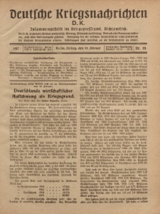 Deutsche Kriegsnachrichten (D.K.), Freitag, 16. Februar 1917, Nr 44.