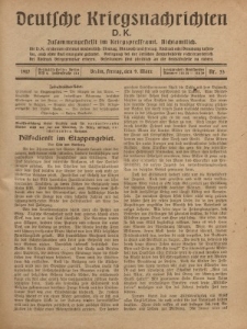 Deutsche Kriegsnachrichten (D.K.), Freitag, 9. März 1917, Nr 53.