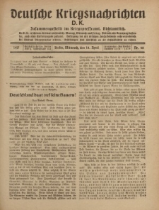 Deutsche Kriegsnachrichten (D.K.), Mittwoch, 18. April 1917, Nr 68.