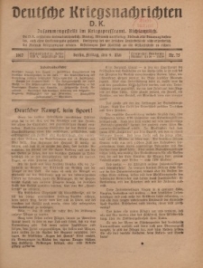 Deutsche Kriegsnachrichten (D.K.), Freitag, 4. Mai 1917, Nr 75.