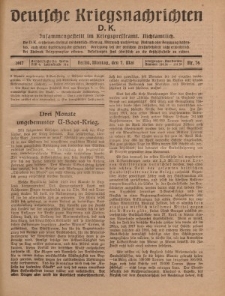 Deutsche Kriegsnachrichten (D.K.), Montag, 7. Mai 1917, Nr 76.
