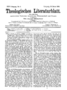 Theologisches Literaturblatt, 23. Januar 1903, Nr 4.