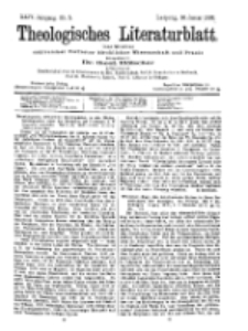 Theologisches Literaturblatt, 30. Januar 1903, Nr 5.