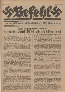 Befehl Nr. 11, 4. Juni 1932