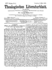 Theologisches Literaturblatt, 13. März 1903, Nr 11.