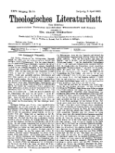 Theologisches Literaturblatt, 3. April 1903, Nr 14.