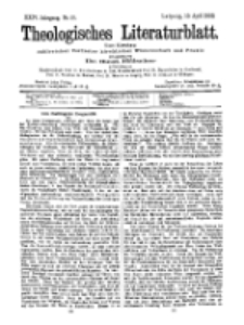 Theologisches Literaturblatt, 10. April 1903, Nr 15.