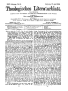 Theologisches Literaturblatt, 17. April 1903, Nr 16.