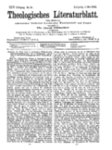 Theologisches Literaturblatt, 1. Mai 1903, Nr 18.