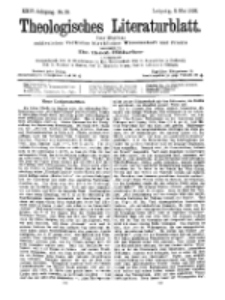 Theologisches Literaturblatt, 8. Mai 1903, Nr 19.