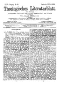 Theologisches Literaturblatt, 29. Mai 1903, Nr 22.