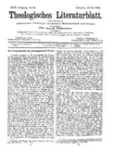 Theologisches Literaturblatt, 12. Juni 1903, Nr 24.