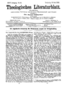 Theologisches Literaturblatt, 19. Juni 1903, Nr 25.