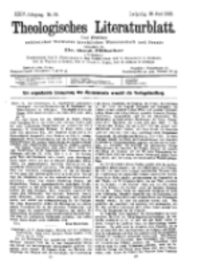 Theologisches Literaturblatt, 26. Juni 1903, Nr 26.
