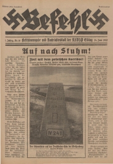 Befehl Nr. 14, 25. Juni 1932