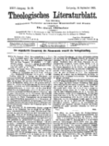 Theologisches Literaturblatt, 18. September 1903, Nr 38.