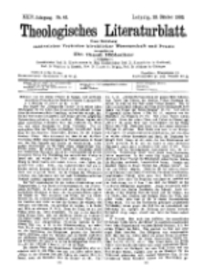 Theologisches Literaturblatt, 23. Oktober 1903, Nr 43.