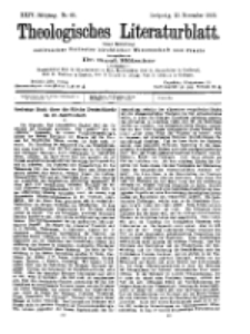 Theologisches Literaturblatt, 13. November 1903, Nr 46.