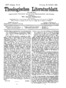 Theologisches Literaturblatt, 27. November 1903, Nr 48.