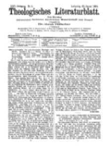 Theologisches Literaturblatt, 29. Januar 1904, Nr 5.