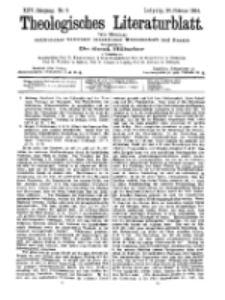 Theologisches Literaturblatt, 26. Februar 1904, Nr 9.