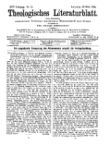 Theologisches Literaturblatt, 18. März 1904, Nr 12.